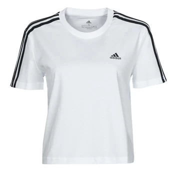 adidas W 3S CRO T womens T shirt in White - Sizes XXL,S,M,L,XL,XS,UK XS,UK S,UK L