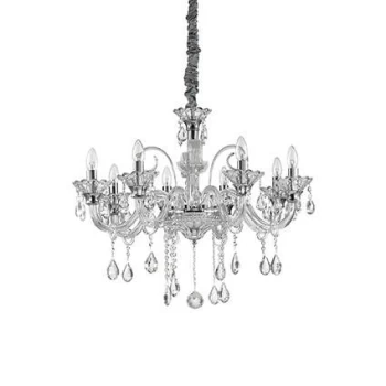 Colossal 8 Light Chandelier Clear Glass, E14