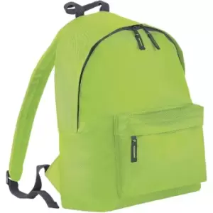 Bagbase Junior Fashion Backpack / Rucksack (14 Litres) (Pack of 2) (One Size) (Lime/graphite) - Lime/graphite