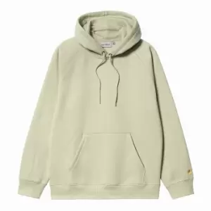 Carhartt Wip Hooded Chase Sweat, Agave / Gold, Male, Hoodies, I026384.1GUXX