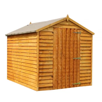 Mercia Overlap Apex Windowless Single Door Value Shed - 8 x 6ft