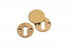 Wickes Open and Closed Escutcheon - Brass