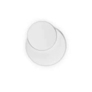 Pouche LED Decorative Round Flush Wall Light White, 3000K