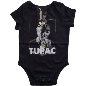 Tupac - Praying Kids 0-3 Months Babywear - Black