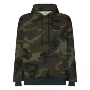 Calvin Klein All Over Camo Hoody - Green