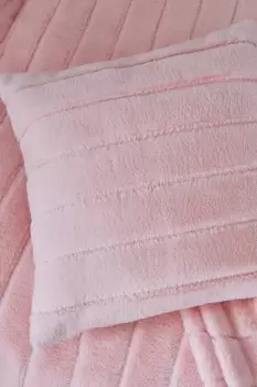 Hella Cosy Banded Faux Fur Cushion