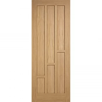 Coventry Internal Prefinished Oak 6 Panel Fire Door - 762 x 1981mm