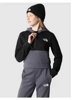 The North Face Kids Slacker 1/4 Zip Hoodie - Black, Size S=7-8 Years, Women