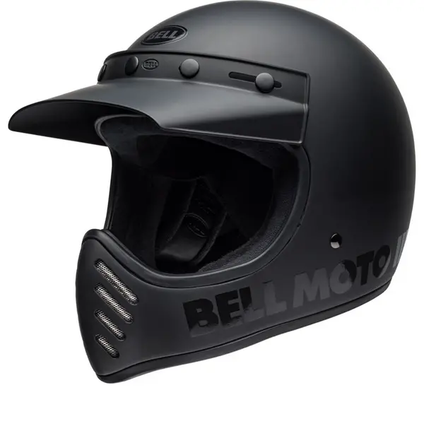 Bell Moto-3 Classic Solid Blackout Full Face Helmet M