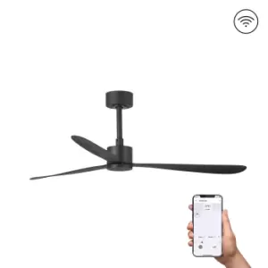 Amelia Large Black Ceiling Fan Smart, 6 Speed