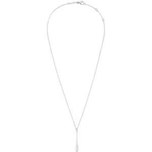 Calvin Klein Ellipse Silver Tone Adjustable Necklace KJDMMP000100
