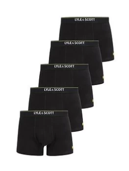 Lyle & Scott Jackson 5 Pack Trunk - Black, Size S, Men