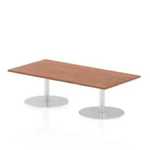 Italia Poseur Table Rectangle 1600800 Top 475 High Walnut