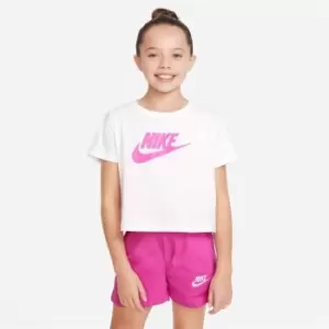 Nike Sportswear Big Kids (Girls') Cropped T-Shirt - White