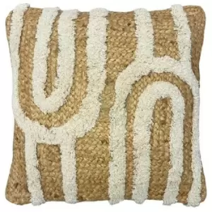 Furn - Jute Tufted Cushion Cover (One Size) (Natural) - Natural