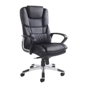 Palermo high back executive chair - Black faux leather