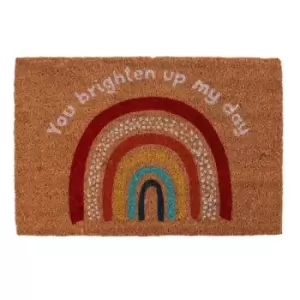 Rainbow Natural Doormat