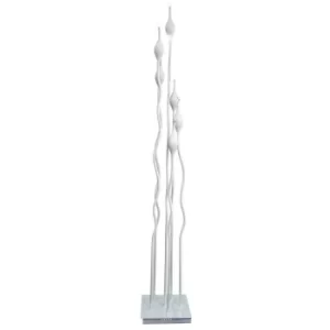 Multi Arm Floor Lamp White Metal