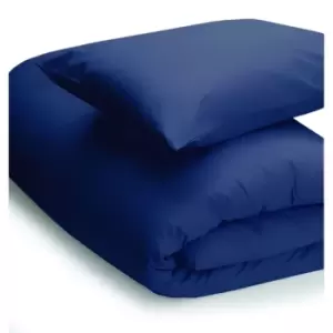 Easy Care Minimum Iron Duvet Cover Single Navy