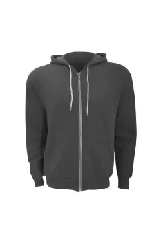 Canvas Unixex Zip-up Polycotton Fleece Hooded Sweatshirt Hoodie