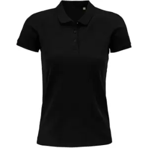 SOLS Womens/Ladies Planet Organic Polo Shirt (M) (Black)