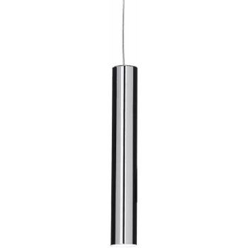 Ideal Lux Lighting - Ideal Lux Look - 1 Light Slim Ceiling Pendant Chrome, GU10