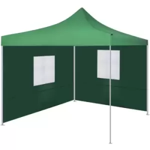 Vidaxl - Foldable Tent with 2 Walls 3x3 m Green - Green