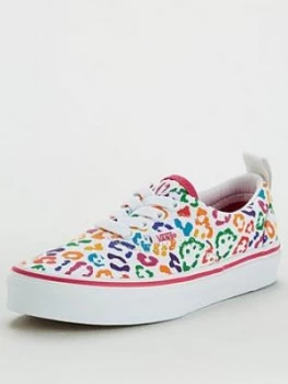 Vans Childrens Era Elastic Lace Rainbow Leopard - Multi, Size 10