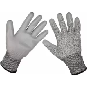 Loops - pair xl Anti-Cut pu Gloves - Coated Palm for Added Grip - Abrasion Resistant