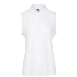 Slazenger Sleeveless Polo Shirt Womens - White