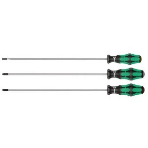 Wera Kraftform Plus Long Screwdriver Set 3 Piece SL/PH/PZ