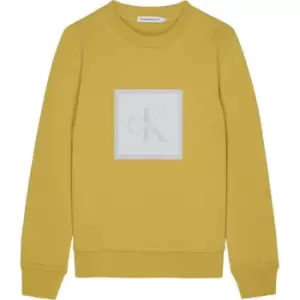 Calvin Klein Jeans Logo Active Sweatshirt - Yellow