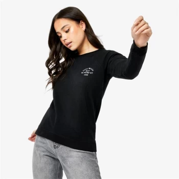 Jack Wills Colby Lightweight Logo Sweatshirt - Black EMB