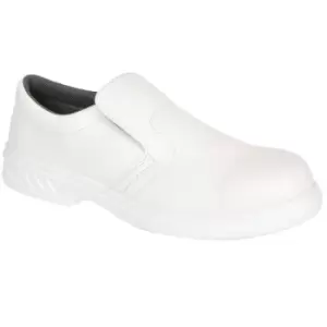 FW81WHR41 - sz 41 Steelite Slip On Safety Shoe S2 - White - White - Portwest