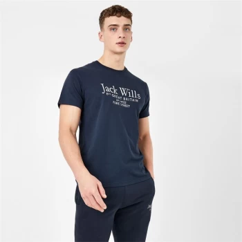 Jack Wills Carnaby Logo T-Shirt - Navy