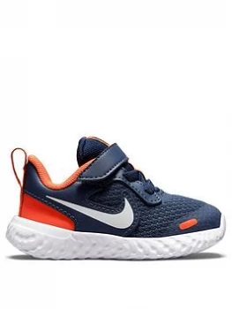 Nike Revolution 5 Infant Trainer - Navy, Size 5