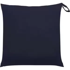 Plain Outdoor Cushion Cover (One Size) (Navy) - Furn