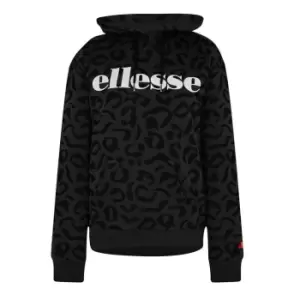 Ellesse Womens All Over Print Hoodie - Black