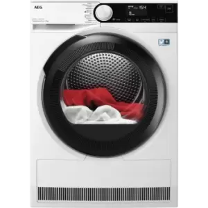 AEG AbsoluteCare Technology TR838P4B 8KG Heat Pump Tumble Dryer - White - A++ Rated