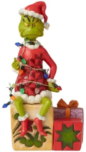 The Grinch Grinch With String Of Lights N Collection Figures multicolor