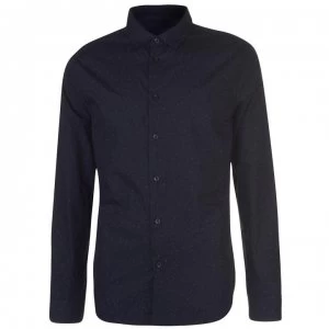 Linea Linea Mens Marston Nep Printed Shirt - Navy