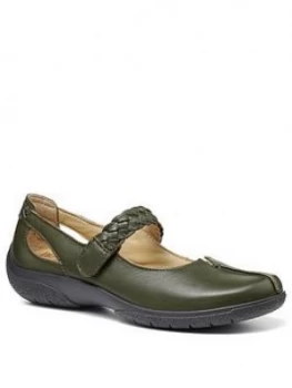 Hotter Shake Flat Shoes - Evergreen , Evergreen, Size 4, Women