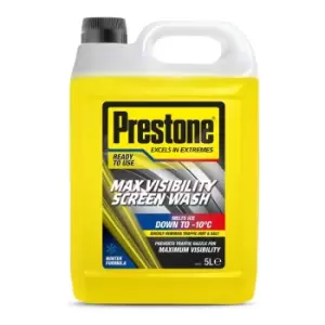 Prestone Maximum Visibility Screen Wash Winter 5L