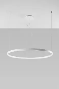 Rio Integrated LED Circular Pendant Light White 110cm 3000K