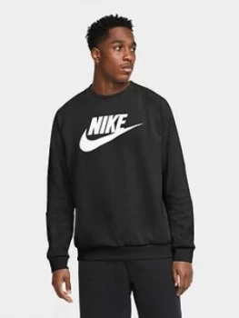 Nike Sportswear Modern Crew Sweat, Black Size M Men