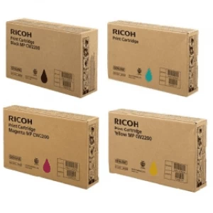 Ricoh 84163 Black and Tri Colourss Ink Cartridge 4 Pack