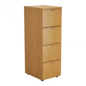 First Four Drawer Filing Cabinet Nova Oak TES4FCNO