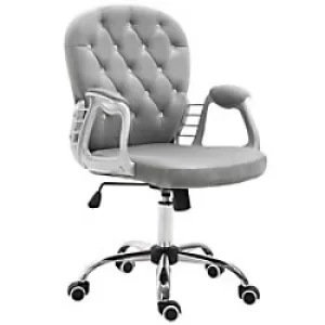 Vinsetto Office Chair Grey Velvet, Foam, PP, Nylons 921-169V70GY