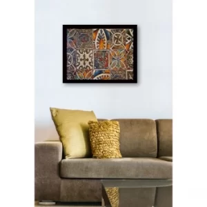 SC0923 Multicolor Decorative Framed MDF Painting