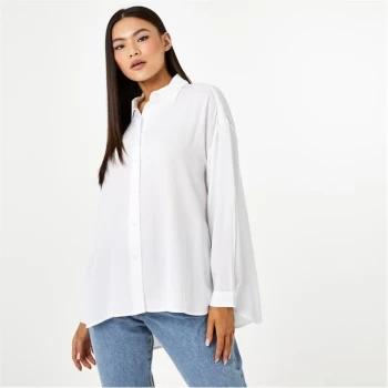 Jack Wills Eco Curved Hem Shirt - White